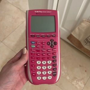 Texas instrument TI 84+ silver edition in pink